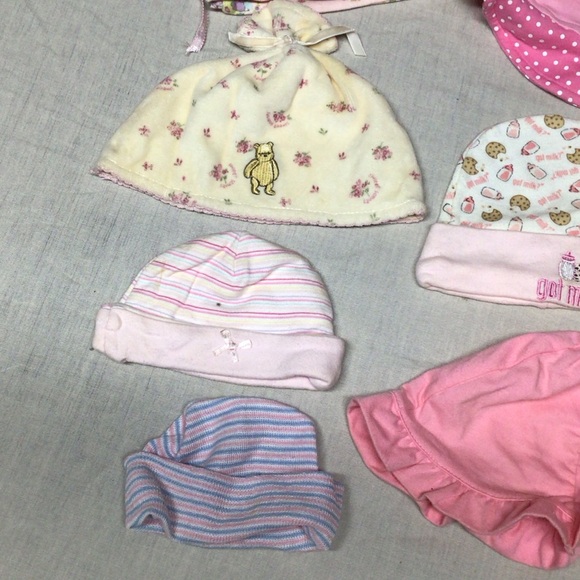 Pink Polka Dot Kids Hat - Picture 3 of 9